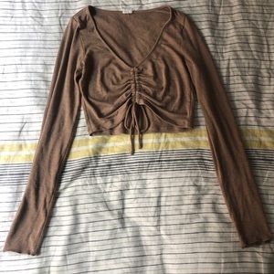 Aritzia Wilfred Free Crop Top